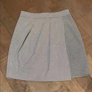 Club Monaco Black and White Patterned Skirt